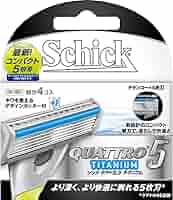 Schick シッククアドロ5チタニウム　替刃　QTI5 シック｜クアトロ5 チタニウム 替刃（4コ入）